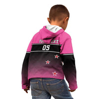 Custom New Zealand Women Cricket Kid Hoodie Pink Simple Style LT05 - Polynesian Pride