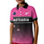 Custom New Zealand Women Cricket Kid Polo Shirt Pink Simple Style