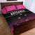 New Zealand Women Cricket Quilt Bed Set Pink Simple Style