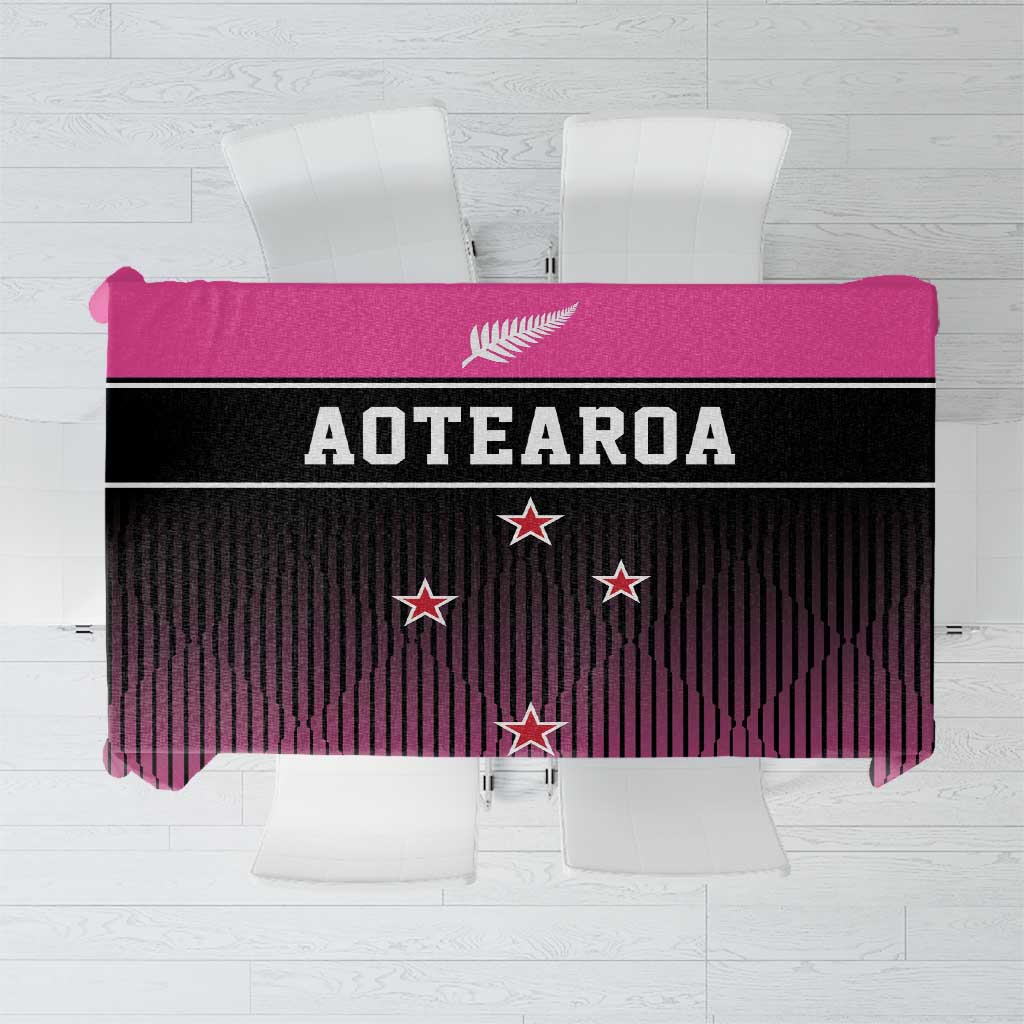 New Zealand Women Cricket Tablecloth Pink Simple Style LT05 Pink - Polynesian Pride