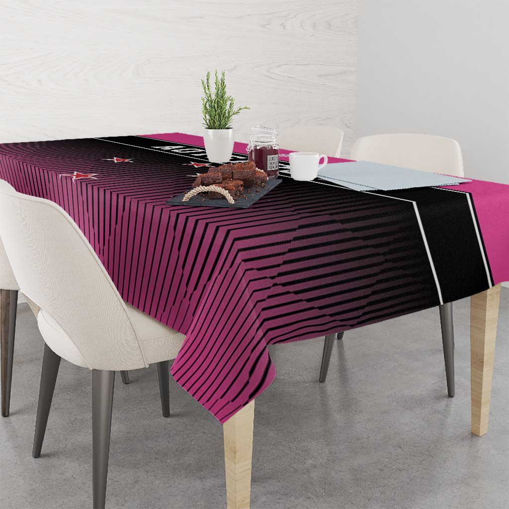 New Zealand Women Cricket Tablecloth Pink Simple Style LT05 - Polynesian Pride