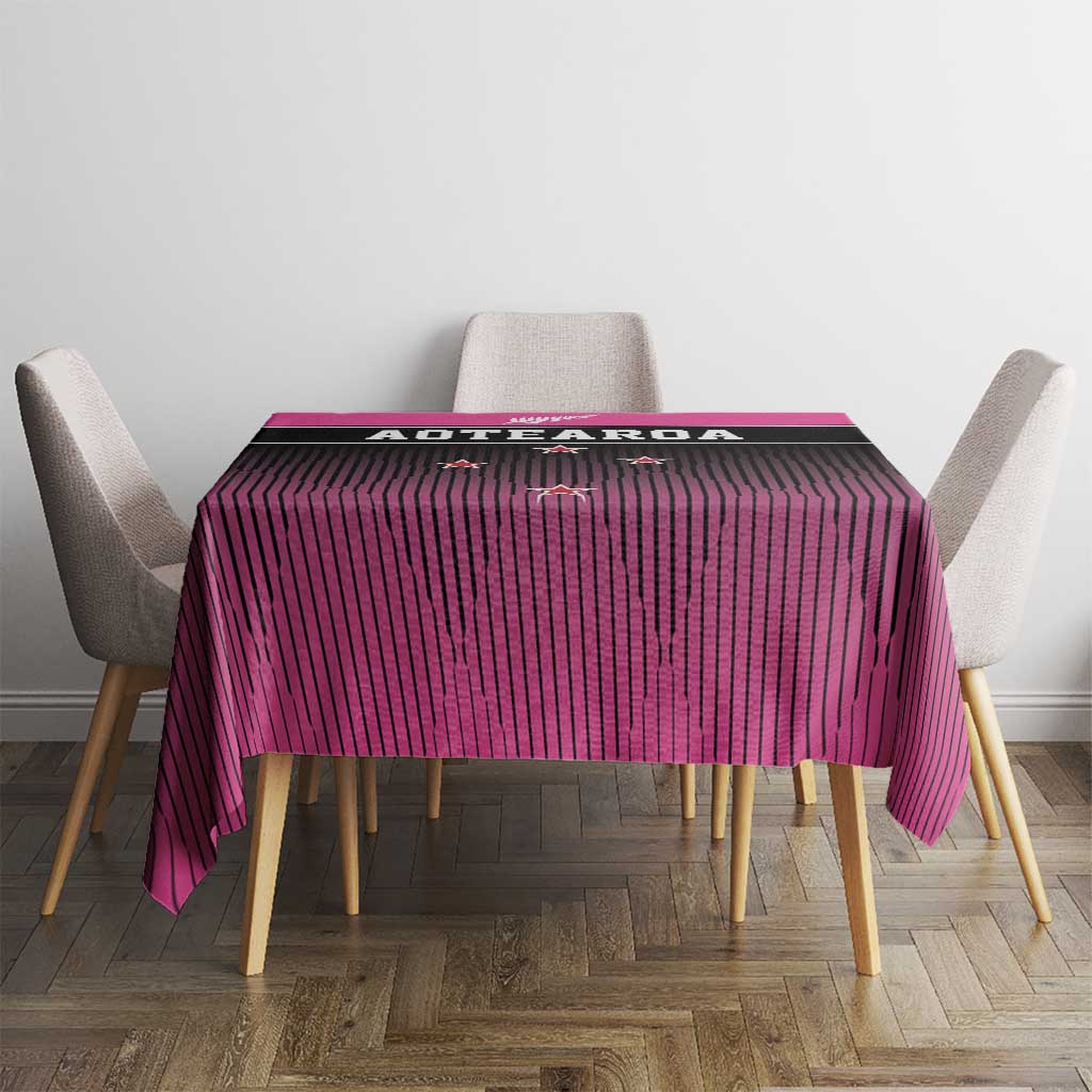 New Zealand Women Cricket Tablecloth Pink Simple Style LT05 - Polynesian Pride