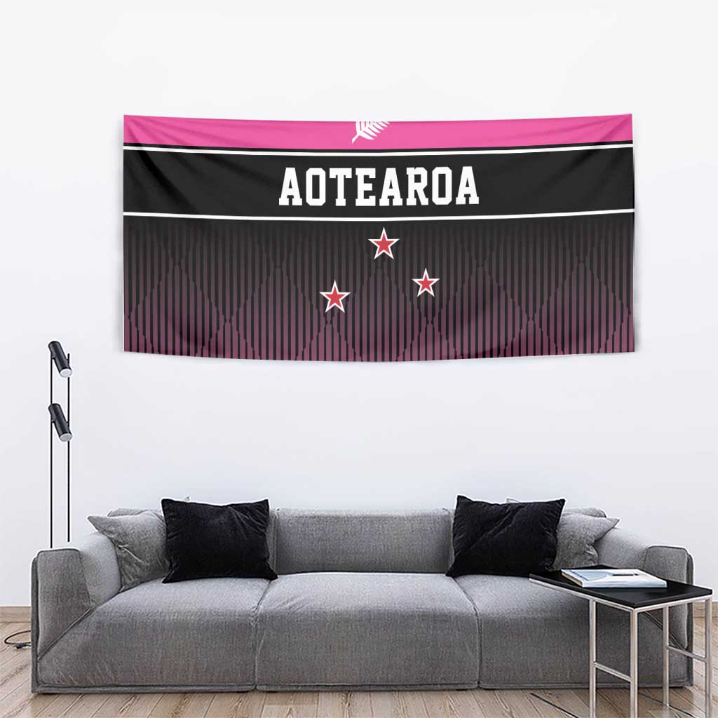 New Zealand Women Cricket Tapestry Pink Simple Style LT05 - Polynesian Pride