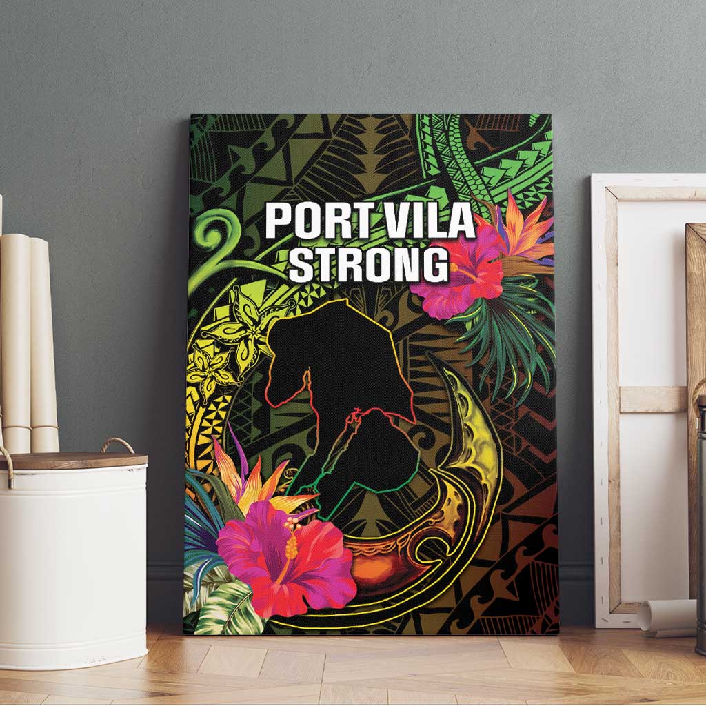 Vanuatu Canvas Wall Art Be Strong Pray For Port Vila LT05 - Polynesian Pride
