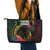 Vanuatu Leather Tote Bag Be Strong Pray For Port Vila