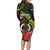 Vanuatu Long Sleeve Bodycon Dress Be Strong Pray For Port Vila