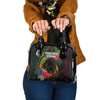 Vanuatu Shoulder Handbag Be Strong Pray For Port Vila LT05 One Size Black - Polynesian Pride