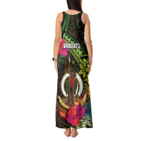 Vanuatu Tank Maxi Dress Be Strong Pray For Port Vila LT05 - Polynesian Pride