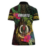 Vanuatu Women Polo Shirt Be Strong Pray For Port Vila LT05 - Polynesian Pride