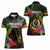 Vanuatu Women Polo Shirt Be Strong Pray For Port Vila