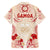 Siva Samoa Family Matching Off Shoulder Short Dress and Hawaiian Shirt Samoan Taupou With Polynesian Pattern LT05 - Polynesian Pride