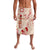 Siva Samoa Lavalava Samoan Taupou With Polynesian Pattern LT05 Beige - Polynesian Pride