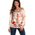 Siva Samoa Off Shoulder Sweater Samoan Taupou With Polynesian Pattern LT05 Women Beige - Polynesian Pride