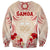 Siva Samoa Sweatshirt Samoan Taupou With Polynesian Pattern LT05 - Polynesian Pride