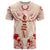 Siva Samoa T Shirt Samoan Taupou With Polynesian Pattern LT05 Beige - Polynesian Pride