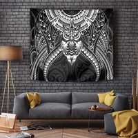New Zealand Morepork Tapestry Maori Pattern Black LT05 Black - Polynesian Pride