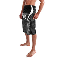 Custom Fiji Rugby Lavalava Fijian Warrior Black LT05 - Polynesian Pride