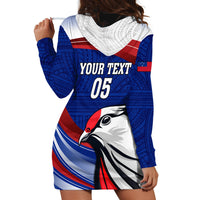 Custom Samoa Rugby Hoodie Dress Manuma Ptilinopus Perousii LT05 - Polynesian Pride