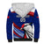 Custom Samoa Rugby Sherpa Hoodie Manuma Ptilinopus Perousii