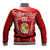 Custom Tonga Rugby Baseball Jacket Kupesi Ngatu Pattern