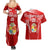 Custom Tonga Rugby Couples Matching Summer Maxi Dress and Hawaiian Shirt Kupesi Ngatu Pattern