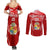 Custom Tonga Rugby Couples Matching Summer Maxi Dress and Long Sleeve Button Shirt Kupesi Ngatu Pattern