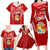 Custom Tonga Rugby Family Matching Long Sleeve Bodycon Dress and Hawaiian Shirt Kupesi Ngatu Pattern