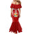 Custom Tonga Rugby Family Matching Mermaid Dress and Hawaiian Shirt Kupesi Ngatu Pattern