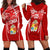 Custom Tonga Rugby Hoodie Dress Kupesi Ngatu Pattern