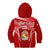 Custom Tonga Rugby Kid Hoodie Kupesi Ngatu Pattern