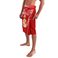 Custom Tonga Rugby Lavalava Kupesi Ngatu Pattern LT05 - Polynesian Pride