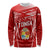 Custom Tonga Rugby Long Sleeve Shirt Kupesi Ngatu Pattern