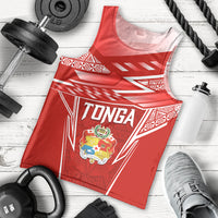 Custom Tonga Rugby Men Tank Top Kupesi Ngatu Pattern LT05 - Polynesian Pride
