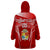 Custom Tonga Rugby Wearable Blanket Hoodie Kupesi Ngatu Pattern