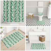 Hawaii Ti Leaf Maile Tuberose Lei Bathroom Set With Hanalei Leaf Green LT05 - Polynesian Pride