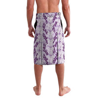 Hawaii Ti Leaf Maile Tuberose Lei Lavalava With Hanalei Leaf Purple LT05 - Polynesian Pride