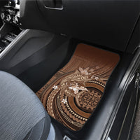Samoa Tatau Marlin Car Mats With Siapo Motifs Brown LT05 - Polynesian Pride
