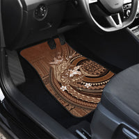 Samoa Tatau Marlin Car Mats With Siapo Motifs Brown LT05 - Polynesian Pride