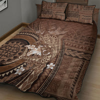 Samoa Tatau Marlin Quilt Bed Set With Siapo Motifs Brown LT05 - Polynesian Pride