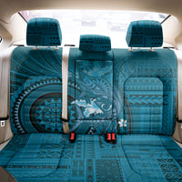 Samoa Tatau Marlin Back Car Seat Cover With Siapo Motifs Teal LT05 - Polynesian Pride