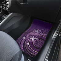 Samoa Tatau Marlin Car Mats With Siapo Motifs Violet LT05 - Polynesian Pride