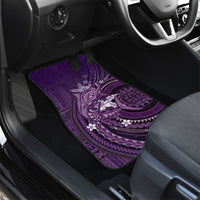 Samoa Tatau Marlin Car Mats With Siapo Motifs Violet LT05 - Polynesian Pride