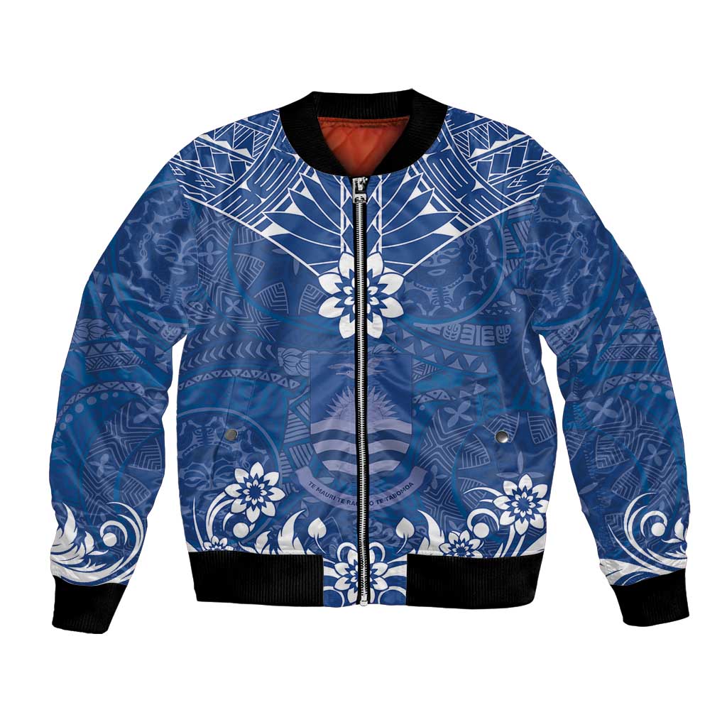 Wikin te Taetae ni Kiribati Bomber Jacket Pacific Tapa Pattern