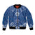 Wikin te Taetae ni Kiribati Bomber Jacket Pacific Tapa Pattern