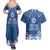 Wikin te Taetae ni Kiribati Couples Matching Summer Maxi Dress and Hawaiian Shirt Pacific Tapa Pattern