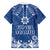 Wikin te Taetae ni Kiribati Family Matching Off The Shoulder Long Sleeve Dress and Hawaiian Shirt Pacific Tapa Pattern