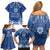 Wikin te Taetae ni Kiribati Family Matching Off Shoulder Short Dress and Hawaiian Shirt Pacific Tapa Pattern