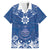 Wikin te Taetae ni Kiribati Family Matching Off Shoulder Short Dress and Hawaiian Shirt Pacific Tapa Pattern