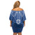 Wikin te Taetae ni Kiribati Family Matching Off Shoulder Short Dress and Hawaiian Shirt Pacific Tapa Pattern