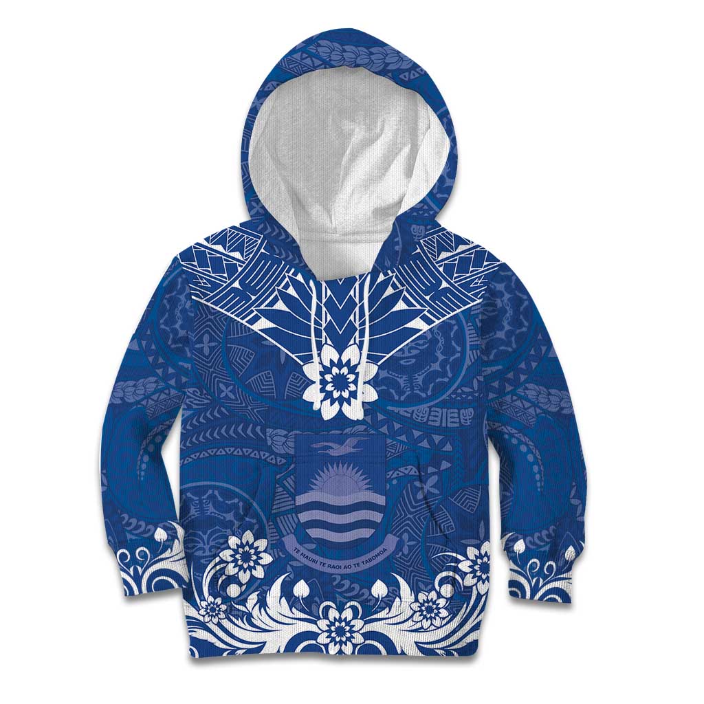 Wikin te Taetae ni Kiribati Kid Hoodie Pacific Tapa Pattern